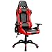 Sedia da gaming, sedia da gaming ergonomica, sedia da scrivania con schienale inclinabile a 160°, PU e 2D regolabili, braccioli regolabili, sedia gamer carico massimo: 125 kg, colore: Rosso