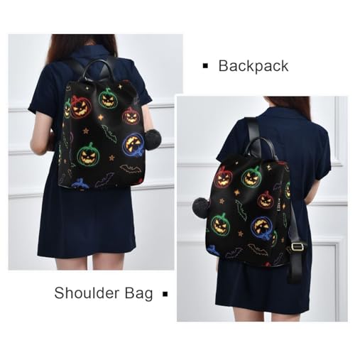 Mochila antirrobo para evitar hurtos en el transporte con diseño neón 7