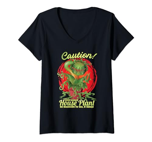 Venus Fly Trap Carnivorous Untrained House Plant Design V-Neck T-Shirt