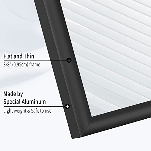 Homso 20X30 Black Aluminum Picture Frame, Thin Metal Poster Frame With Crystal Acrylic For Wall Display #TOP3