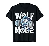 Wolf Mode Workout Lifting Weights Gym Beast Fitness Animal T-Shirt