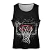 Basketball Hoop Mens Tank Top Gym Muscle Tee Sleeveless Sports Bodybuilder T-Shirt Beach 3XL
