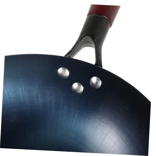 Wok de hierro antiadherente con mango PRETYZOOM miniatura 3