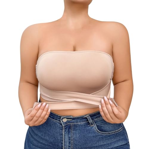 Soutien-gorge anti-irritation sans couture beige 3XL pour soulager le dos