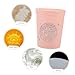 Uonlytech 6Pcs 16oz Reusable Plastic Drinking Cups Unbreakable Festival Beverage Cups for Parties Suitable for Smoothies and Cold Drinks