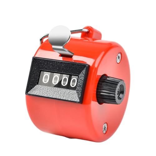 ulafbwur Compteur de comptage Manuel, Clicker à Main en métal à Quatre Chiffres avec Affichage à 4 Chiffres, Taille compacte, mécanique Portable pour Le...