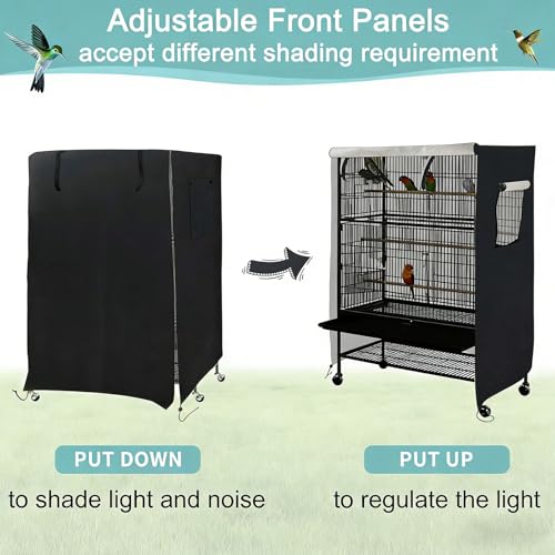 Housse de cage à oiseaux imperméable réglable anti-poussière pour l'extérieur