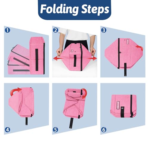 Petskd Caixa de areia de viagem para gatos com tampa 15,7 x 11,8 x 5, caixa de areia móvel portátil