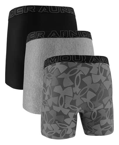 Image of Under Armour mens Multi-pack Performance Tech Boxerjock Brief, 6 inch Inseam, All-day Comfort & Soft