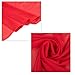 CXQRR Fashion Red Scarves for Women Lightweight Thin Chiffon Scarfs for Women Summer Shawl Warp Scarf(180cm*70cm)