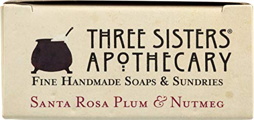 Three Sisters Apothecary Santa Rosa Plum & Nutmeg Bar Soap 4.75 Oz, 4.75 Oz #TOP6