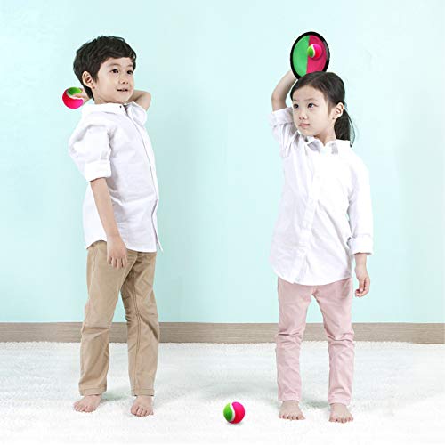 TOYANDONA 1 conjunto de brinquedo de tênis de remo, jogo de jogar e pegar bolas, bola esportiva de a