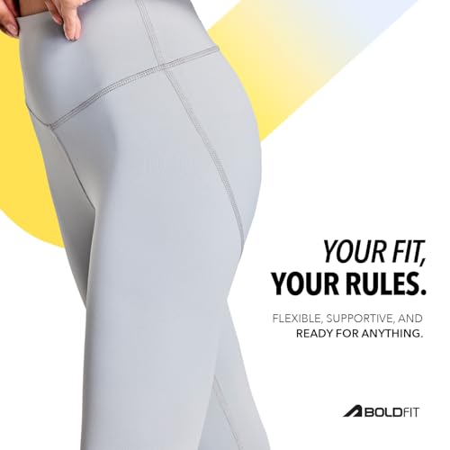 Image of Boldfit Limitless NYLOFLEX HIGH Rise Tights Gym Pants for Women Workout Breathable Tights for Woman Workout Activewear Leggings for Women Ankle Length Stretchable Pants for Woman Gym Lower