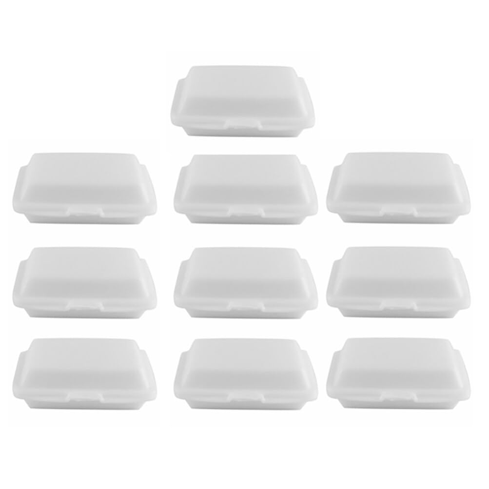 Totority Mini Stuff 10pcs Mini Lunch Box Home Decorations Mini Doll House Mini Dollhouse Mini Toys Accessories Plastic White Mini Box for Dollhouse Miniature Box Household