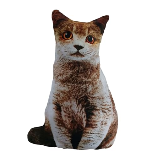 GAOFESA Katze Kopfkissen mit 3D-Augen