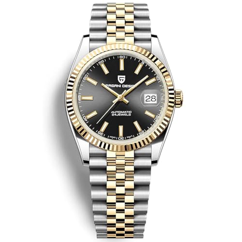 Pagani Design Luxus Herren Mechanische Automatikuhr Japan NH35 Uhrwerk Edelstahl AR Synthetischer Saphir 100m Wasserdicht Elegant Kleid Sport Uhr Datum