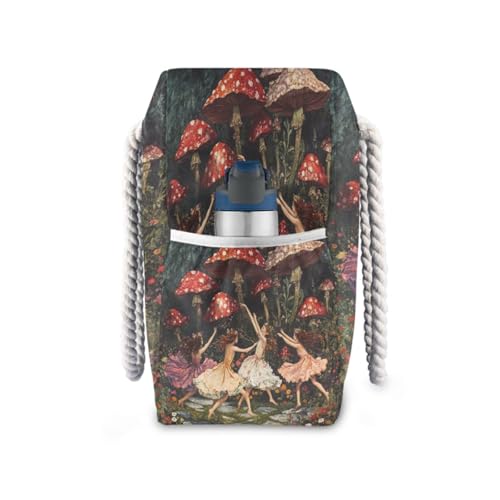 Fairy Nymphs Dancing (2) Beach Bag & Travel Tote Bag Large Sandproof with Zipper Closure, Wet Pouch for Swim Gym Travel, Lightweight Foldable Outdoor Bag3