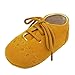 K-youth Zapatos De Bebé, Primeros Pasos para niño Zapatillas de bebé Antideslizante de Encaje hasta Zapatos 0-18 Mes (0-6Mes, Amarillo)