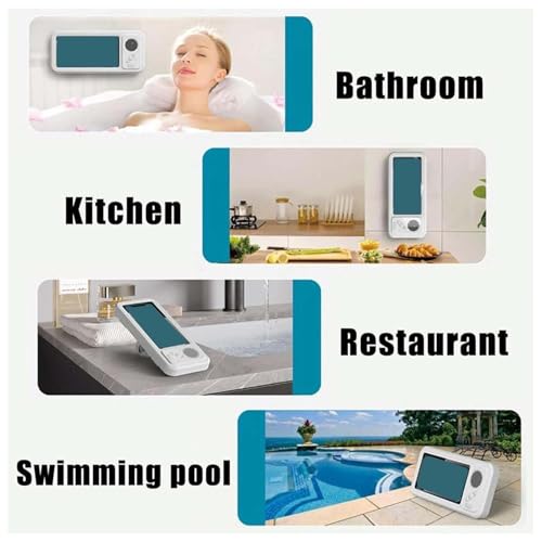 Soporte de teléfono para cuarto de baño impermeable para no mojar el móvil 3