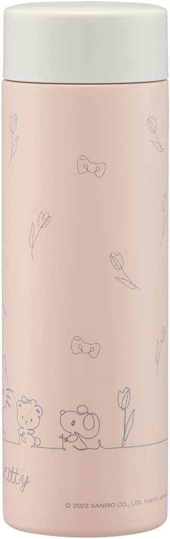 Skater STYL4-A Hello Kitty Mug Bottle, Line Design, 11.8 fl oz (350 ml), Ultra Lightweight, Stainless Steel Water Bottle, Sanrio
