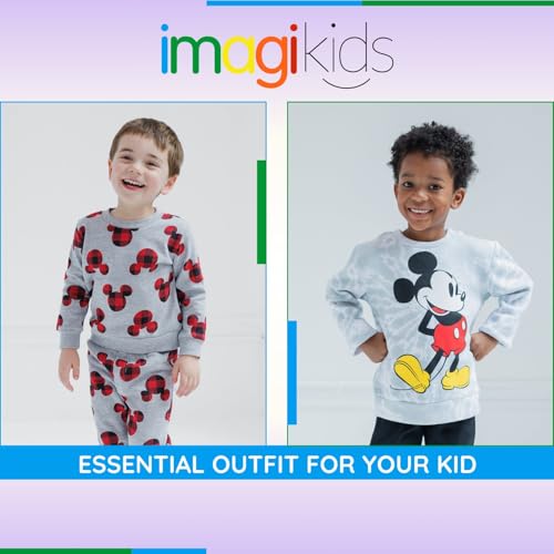 Image of Disney Mickey Mouse Sweatshirt and Pants Set Infant to Little Kid Sizes (12 Months - 7-8)