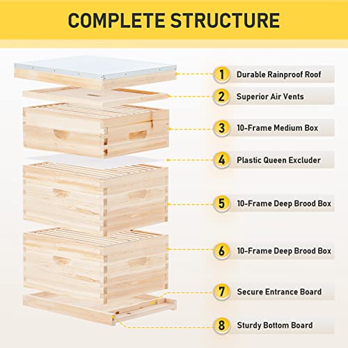 Creworks HFB-LS3C-V0 Bee Hive Boxes Starter Kit thumb #3