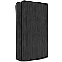 MASiKEN Universal Cover for PS5 Console, Dust Cover Place Upright, Soft Neat Lining Dust Protector for Playstation 5 Digital and Disc Version, Precision Cut Easy Access Cable Port (Black)