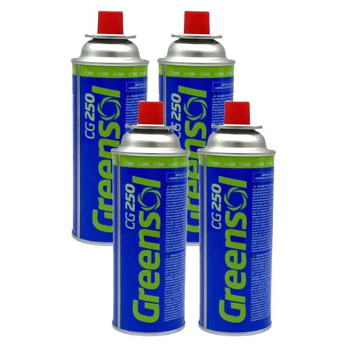 PANDHOME Botellas de Camping Gas 227g/400ml – Energía Portátil para Aventuras al Aire Libre – Pack de 2, 4, 6, 8 o 16 Unidades, Compatibles con Estufas de Gas Portátiles-Modelo Nuevo Pack4