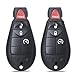 MechanMagic Key Fob Compatible with Jeep Cherokee 2014 2015 2016 2017 2018 2019 2020 2021 Keyless Entry Remote Control Key Replacement GQ4-53T 68105083 4A Chip (Pack of 2)
