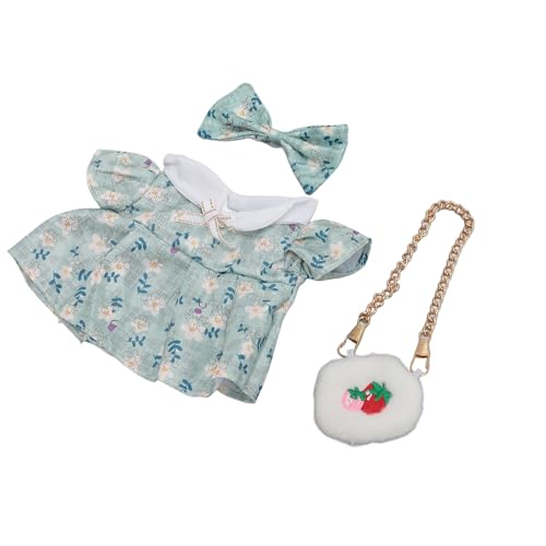 Jelquix Ropa de Muñeca de Felpa de Algodón, Vestido Resistente y Adorable para Muñecas de 20 Cm, para Decoración del Hogar (2)