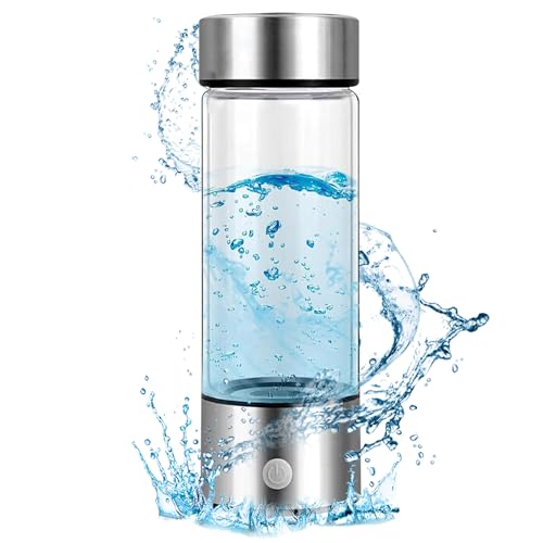 1Pc Hydrogen Water Bottle - Hydrogen Water Bottle Generator - 420ml Rechargeable Hydrogen Water Maker with SPE PEM Technology - Rich and Healthy Water, Easy to Use