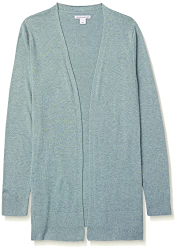 Amazon Essentials Women's Lightweight Open-Front Cardigan Sweater (Available In Plus Size), Sage Green Heather, Small #TOP2