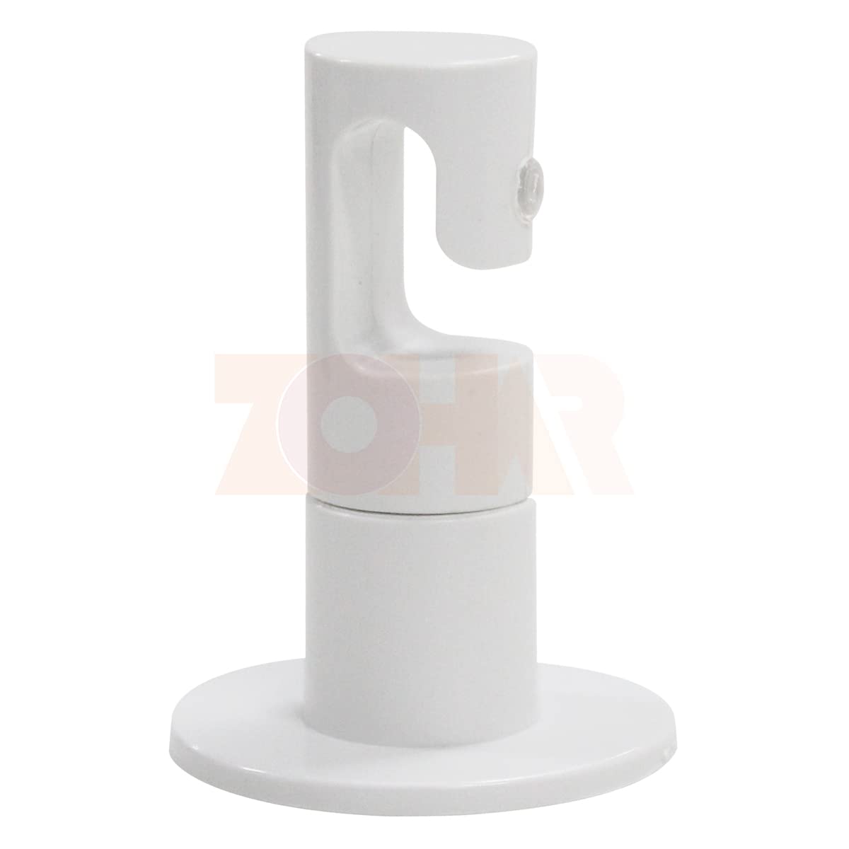 ZOHAR 6er Set Kabelhalter Für Lampen – Aufputz-Montage, Weiß, Für Textilkabel Bis 7mm, Inkl. Schrauben & Dübeln