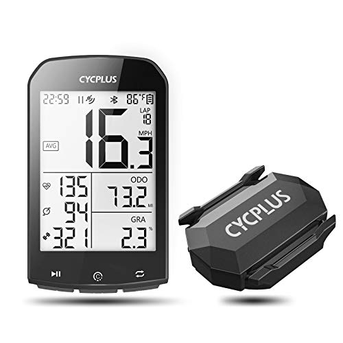 CYCPLUS Bike Computer Set GPS Cycling Computer with Speed & Cadence Sensor
