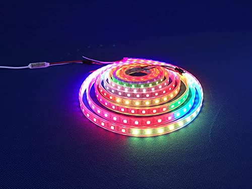 Tira LED WS2812B 16.4 pies 300 LEDs direccionables RGB miniatura 2