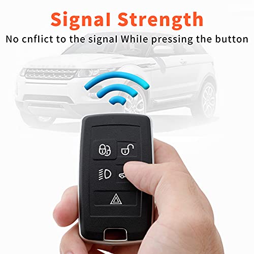 Coque Land Rover Discovery 5 clé protégée des rayures et chutes en TPU noir - 5