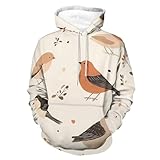 Photo Gallery pastoral sparrow birds - felpa con cappuccio unisex, a maniche lunghe, con tasca, stile:, l Photo Gallery pastoral sparrow birds - felpa con cappuccio unisex, a maniche lunghe, con tasca, stile:, l