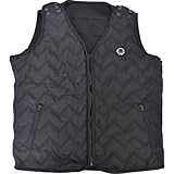 サンコー 洗える電熱ヒーター速暖ベスト 黒 フリー HBT21BK