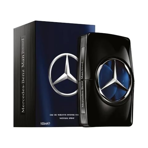 Mercedes-Benz Man Intense - Woody Spicy Cologne for Men - Mens Cologne with Oakmoss, Geranium, Amber - Long-Lasting Men's Fragrance - 3.4 oz EDT Spray Cover