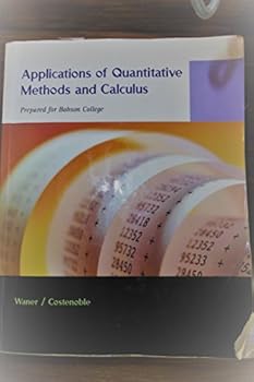 Paperback Applications of Quantitative Methods and Calculus Book