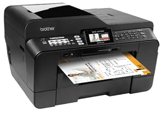 Brother MFCJ6710DW Business Inkjet All-in-One Printer with 11-Inch x 17-Inch Duplex Printing, 11-Inch x 17-Inch Scan Glass & Dual Paper Trays