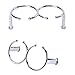 Amarine Made Boat Double Ring Drink Holder Open-Ring Design 316 Marine Grade Stainless Steel Cup Holder Polished for Marine Yacht Truck RV Car Trailer