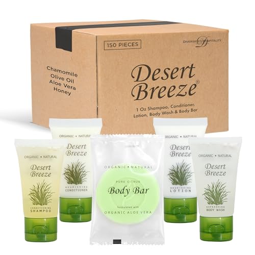 Desert Breeze | 1-Shoppe All-In-Kit | 1oz Hotel Size Amenities Set | Hotel / AirBnB / VRBO / Vacation Rental Soap Set | (150 pcs)