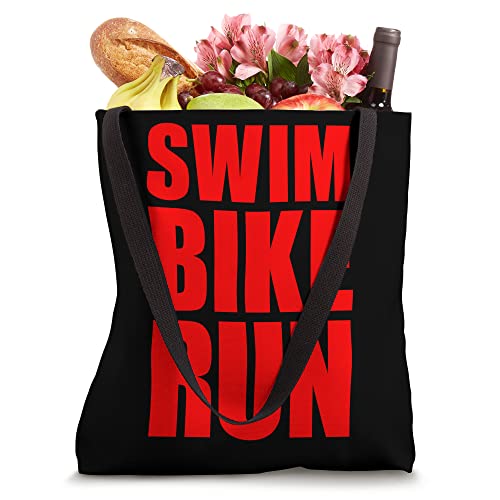 Bolso tote Swim Bike Run Triathlon USA miniatura 4
