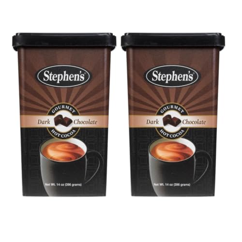 Stephen’s Gourmet Hot Cocoa, Dark Chocolate 14 oz (Pack of 2)