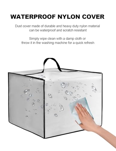 Image of Tablet Printer Cover Mobile Printer Case for HP Envy 6555e / DeskJet 4255e /Plus 651 /G3270 /MFC-J4335DW Wireless All-in-One Color Inkjet Printer, Scanner, Copier (Silver)