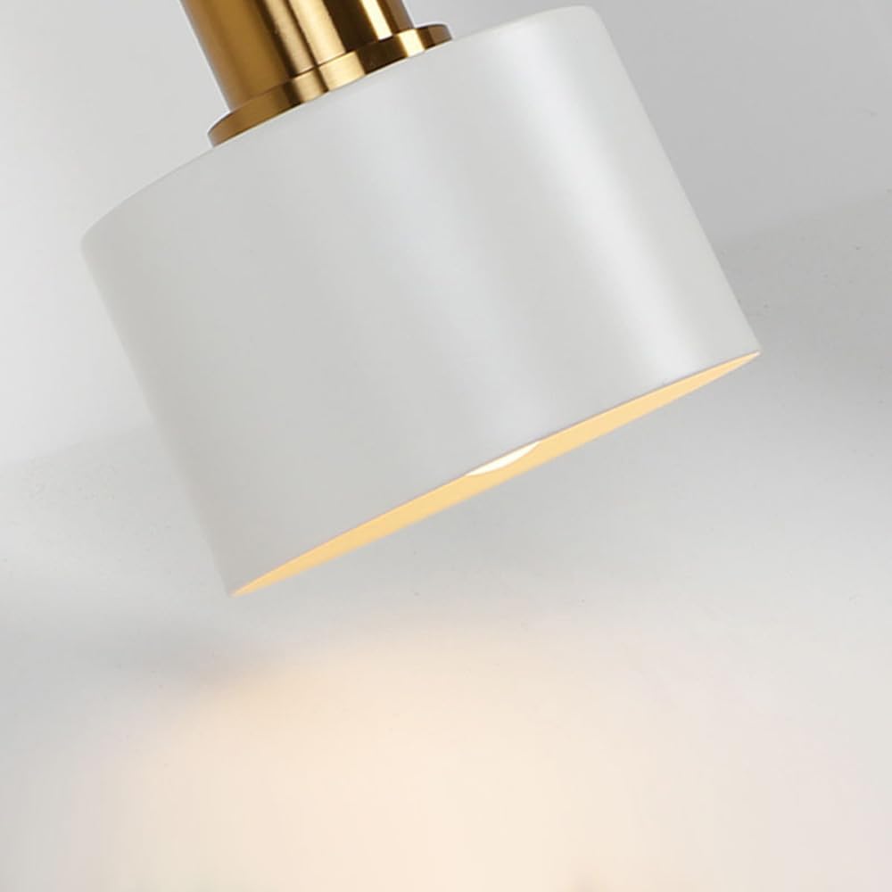 Set di 2 applique da parete a LED a batteria, stile rustico, senza fili, ricaricabili, per interni, colore nero o bianco, lampada industriale senza fili per camera da letto, soggiorno e comodino.