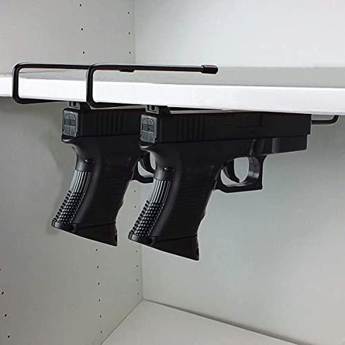 Adoreal 10 Pcs Gun Rack, Pistol Rack For Gun Safe Shelf Or Stack On Gun Cabinet, Gun Safe Accessory, Handgun Hanger Pistol Organizer For Display (Hand Made In Usa) #TOP5