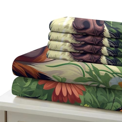 Housse de couette Bernese Mountain 3D 260x220 parure lit microfibre - 6