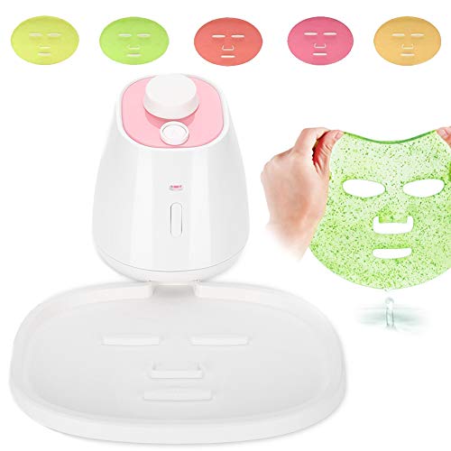Facial Mask Machine, DIY Natural Fruit Vegetable Facial Care Masks Maker Machine Without Collagen, Full Automation With Human Voice Reminder Ideal Gift for Valentine, Women, Female(US plug)